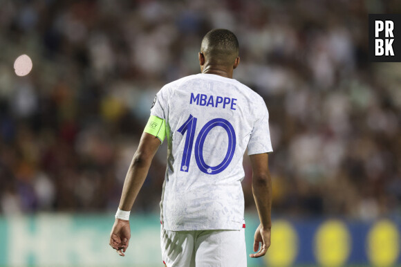 Kylian Mbappé lors du match UEFA de qualification du groupe B à l'Euro 2024 opposant Gibraltar à la France au stade de l'Algarve à Faro-Loulé, Portigal, le 16 juin 2023. La France a gagné 3-0. © Atlantico/Panoramic/Bestimage 