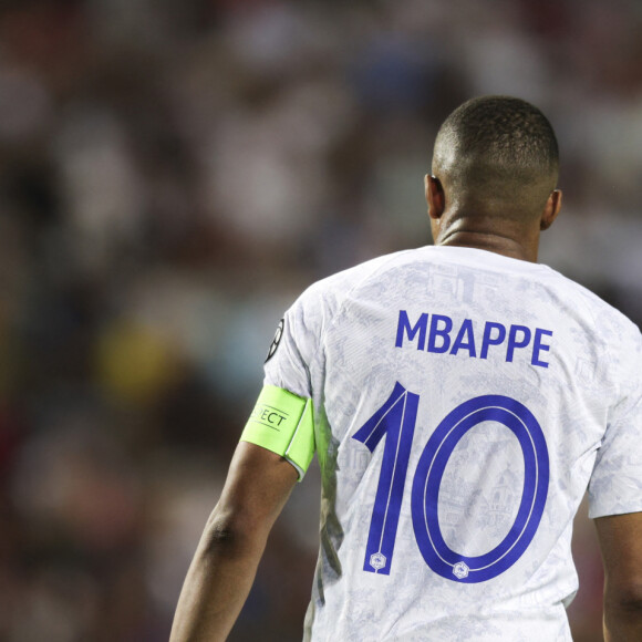 Kylian Mbappé lors du match UEFA de qualification du groupe B à l'Euro 2024 opposant Gibraltar à la France au stade de l'Algarve à Faro-Loulé, Portigal, le 16 juin 2023. La France a gagné 3-0. © Atlantico/Panoramic/Bestimage 