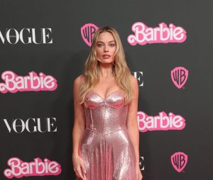 Sydney, AUSTRALIA - Australian sensation Margot Robbie with co-stars America Ferrera, Issa Rae, and the visionary director Greta Gerwig arrive on the pink carpet at the Museum of Contemporary Art for the Barbie Celebration Party, presented by Vogue Australia. Pictured: Margot Robbie