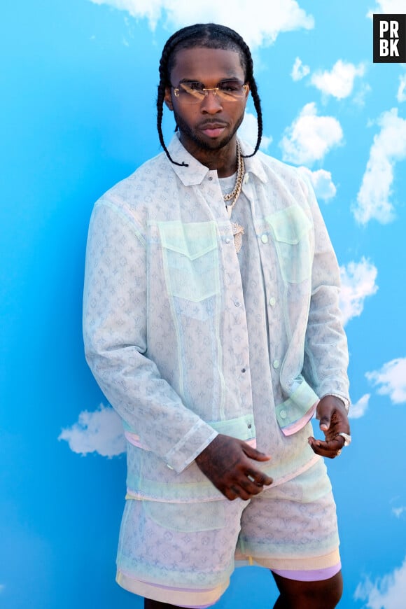 Il était alors en pleine ascension.
Pop Smoke - Photocall du défilé Louis Vuitton Homme automne-hiver 2020/2021 au Jardin des Tuileries à Paris, le 16 janvier 2020. © Olivier Borde / Bestimage