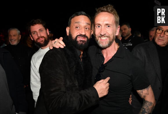 Cyril Hanouna et Philippe Caverivière - Les célébrités assistent au combat international de boxe poids lourd de 10 rounds opposant le français Tony Yoka au français d'origine camerounaise Carlos Takam au Zénith de Paris, France, le 11 mars 2023. © Veeren/Bestimage