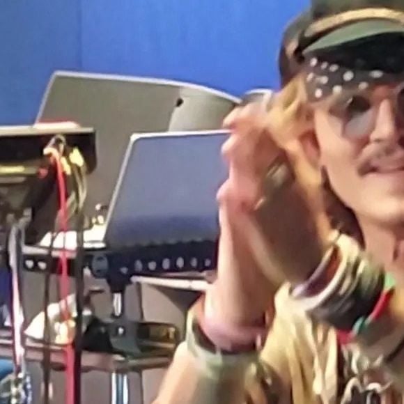 Johnny Depp joue au concert de Jeff Beck au Royal Albert Hall à Londres, dans l'attente du verdict de son procès contre A.Heard. Le 29 mai 2022. 
