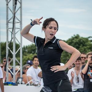 Fabienne Carat - Journée Paris 2024 sur la place de La Concorde à Paris le 23 juin 2019. La Concorde s'est transformée le temps d’une journée pour devenir un magnifique parc sportif urbain au cœur de Paris et inviter petits et grands, en famille, entre amis, à partager des moments inoubliables au contact des plus grands athlètes. © Cyril Moreau/Bestimage
