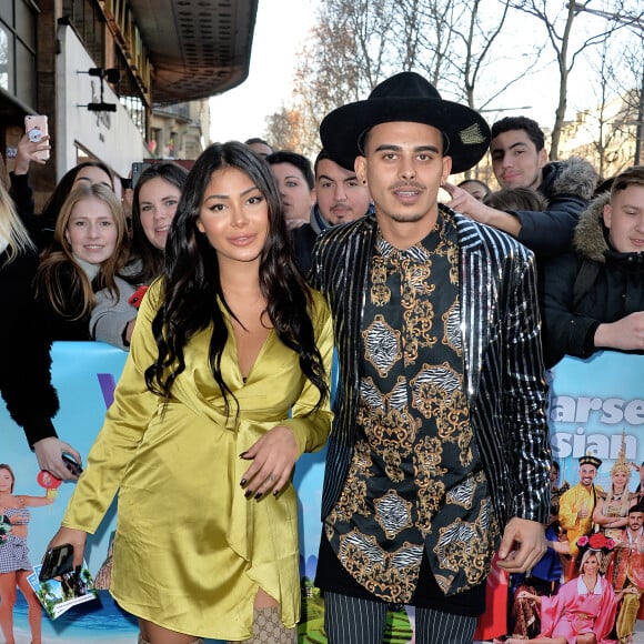 Maeva Ghennam et Greg à l'avant-première de la nouvelle saison de l'émission de télé-réalité "Les Marseillais Asian Tour" au cinéma Gaumont Champs-Elysées à Paris, France, le 13 février 2019. © Veeren/Bestimage