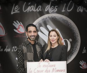 Magali Berdah et son mari lors de la 10ème édition du gala de l’association "Le Coeur des Mamans" (association 100% bénévole) à Paris, France, le 5 février 2023. © Jack Tribeca/Bestimage