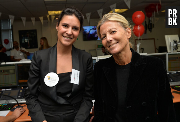 Apolline de Malherbe et Claire Chazal à l'opération Charity Day chez Aurel BCG partners à Paris le 11 septembre 2019. © Veeren / Bestimage