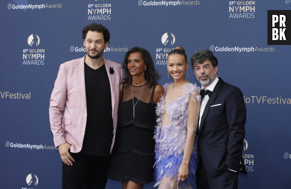 Eric Antoine, Karine Le Marchand, Amandine Petit miss France 2021, Stéphane Plaza - Cérémonie de clôture du 61ème Festival de Télévision de Monte Carlo le 21 juin 2022. © Denis Guignebourg/Bestimage