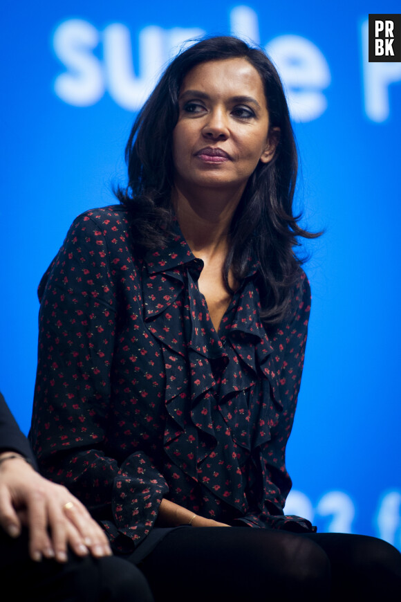 Karine Le Marchand (marraine de la CNDP (Commission nationale du débat public) et animatrice de lémission "L'amour est dans le pré") au 57ème salon International de l'Agriculture au parc des expositions de la porte de Versailles à Paris, France, le 23 février 2020. © Jean-Baptiste Autissier/Panoramic/Bestimage 