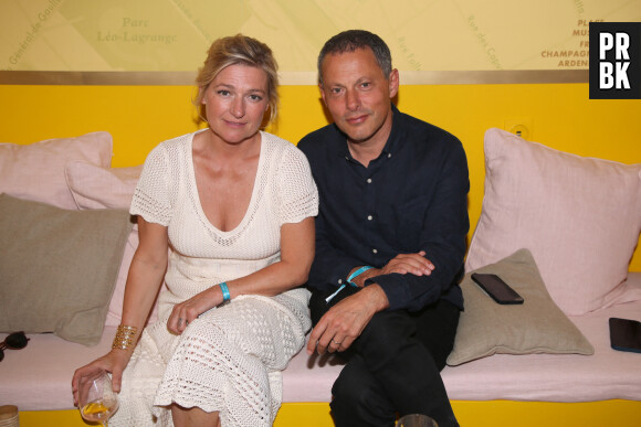 Exclusif - Anne-Elisabeth Lemoine et Marc-Olivier Fogiel - Célébrités aux Internationaux de France de Tennis de Roland Garros 2023 - Jour 13 à Paris le 09 Juin 2023. © Bertrand Rindoff / Bestimage 