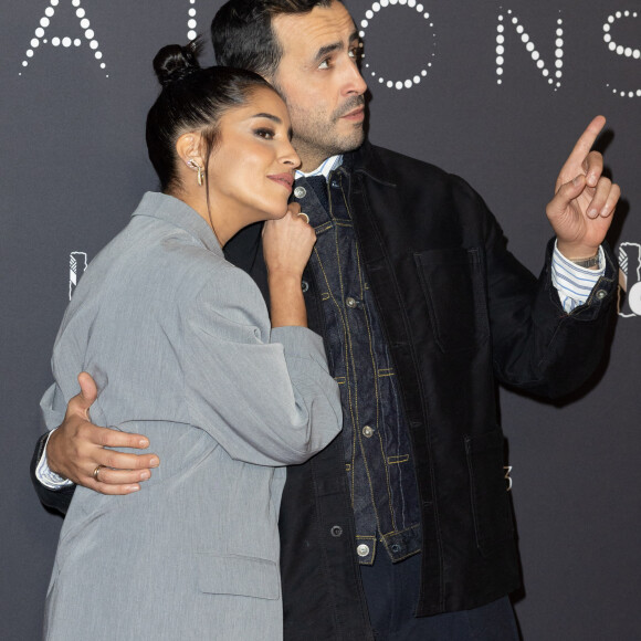 Leïla Bekhti et Jonathan Cohen - Photocall de la soirée des révélations des Cesar 2023 au Trianon à Paris le 16 janvier 2023. © Olivier Borde/Bestimage  Photocall of the Cesar 2023 revelations evening at the Trianon in Paris on January 16, 2023. 