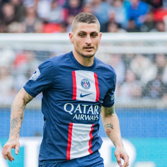 Marco Verratti (Paris SG) - Match de Ligue 1 Uber Eats Paris SG - FC Lorient (1-3) au Parc des Princes à Paris, France le 30 Avril 2023. © Baptiste Autissier / Panoramic / Bestimage 