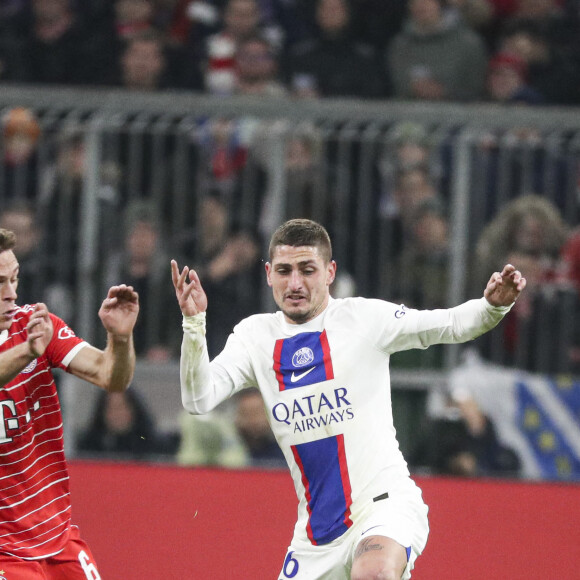 Marco VERRATTI 6     (PSG) - Match de 8ème de finale retour de la Ligue Des Champions 2023 (LDC) "Bayern Munich Vs PSG (2-0)" à Munich en Allemagne le 8 mars 2023.  2023 Champions League Round of 16 second leg match "Bayern Munich Vs PSG (2-0)" in Munich, Germany on March 8, 2023. 
