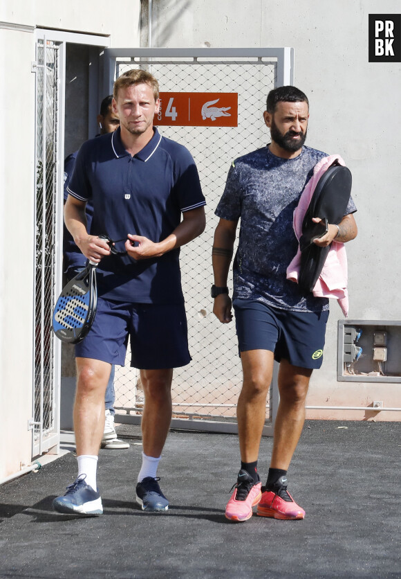 Exclusif - Clément Chantôme, Cyril Hanouna - Tournoi des personnalités lors du Greenweez Paris Major Premier Padel 2023 à Roland Garros à Paris le 10 septembre 2023. © Marc Ausset-Lacroix/Bestimage