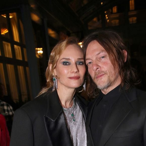 Diane Kruger et son fiancé Norman Reedus - Dîner privé pour célébrer la Collection Haute Joaillerie de Gucci à l’Hôtel Ritz dans le cadre de la Fashion Week de Paris, France, le 24 Janvier 2023. © Bertrand Rindoff / Bestimage