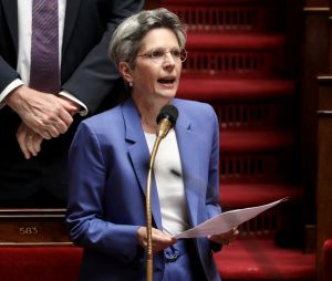Sandrine Rousseau, députée EELV - Séance de questions au gouvernement à l'assemblée nationale, Paris, le 11 juillet 2023 © Stéphane Lemouton / Bestimage