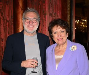 Exclusif - Laurent Ruquier et Roselyne Bachelot - 100ème de la pièce "Je préfère qu'on reste ensemble" au Théâtre des Variétés à Paris le 12 janvier 2023. © Coadic Guirec/Bestimage
