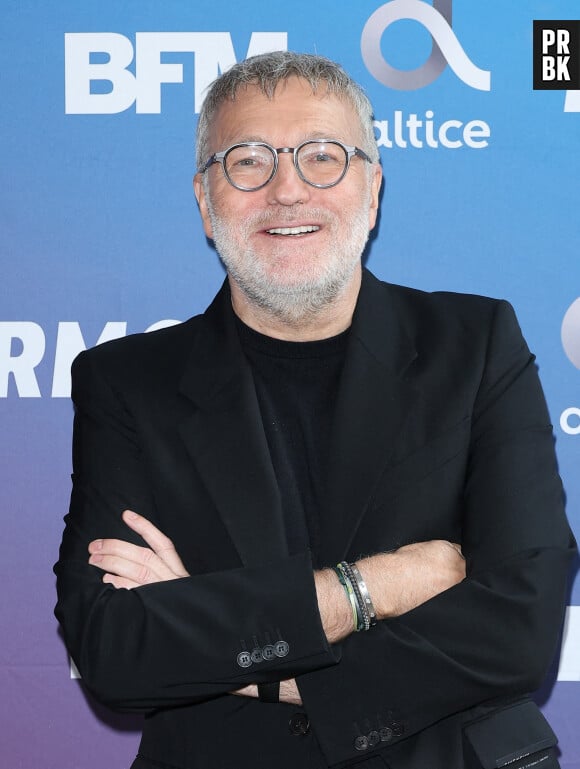 Laurent Ruquier lors de la conférence de presse de rentrée BFM TV. - RMC du groupe Altice France à Paris, France, le 31 août 2023. © Coadic Guirec/Bestimage