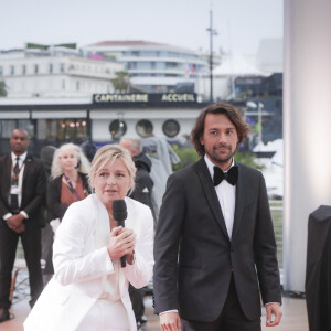 Exclusif - Anne-Elisabeth Lemoine, Bertrand Chameroy - Premier plateau de l'émission "C à vous" lors du 76ème Festival International du Film de Cannes le 17 mai 2023. © Jack Tribeca / Bestimage 