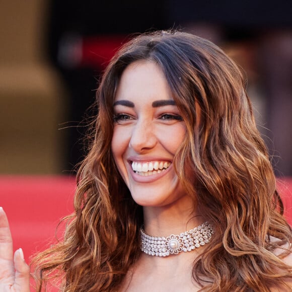 Delphine Wespiser (robe Christophe Guillarmé) - Montée des marches du film « Elémentaire » pour la cérémonie de clôture du 76ème Festival International du Film de Cannes, au Palais des Festivals à Cannes. Le 27 mai 2023 © Jacovides-Moreau / Bestimage 