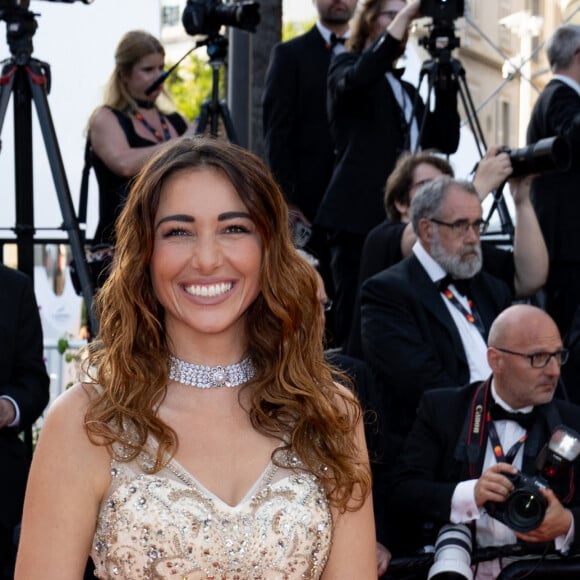 Delphine Wespiser (robe Christophe Guillarmé) - Montée des marches du film « Elémentaire » pour la cérémonie de clôture du 76ème Festival International du Film de Cannes, au Palais des Festivals à Cannes. Le 27 mai 2023 © Jacovides-Moreau / Bestimage 