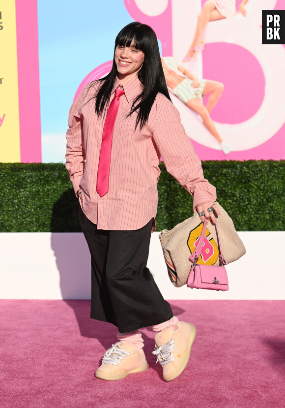 Billie Eilish à la première du film "Barbie" à Los Angeles, le 9 juillet 2023.