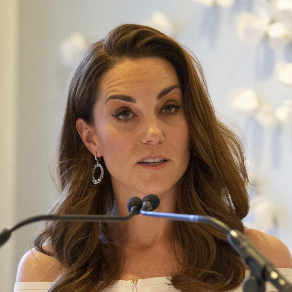 Catherine (Kate) Middleton, duchesse de Cambridge, lors du dîner de gala "Action on Addiction" à Londres, le 12 juin 2019. 