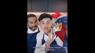 Riadh se transforme en superchef grâce au chef Mohamed Cheikh : ils relèvent avec brio le défi de Meta et créent un magnifique gâteau à l'image du Superfan de la France