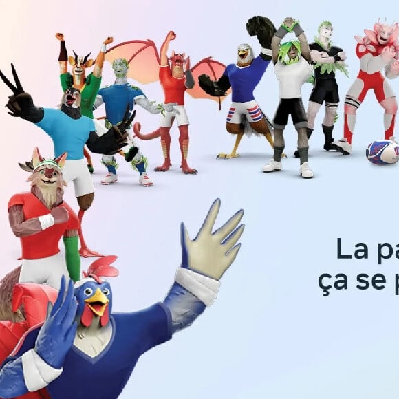 Les Superfans de Meta pour la Coupe du Monde de rugby 2023.