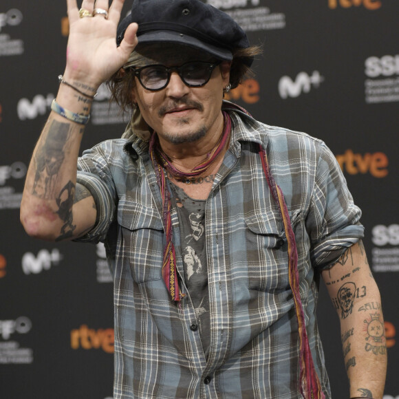 Conférence de presse de Johnny Depp pour la remise de son prix Donostia lors du 69ème festival international du film de San Sebastian (Saint Sebastien) le 22 septembre 2021.