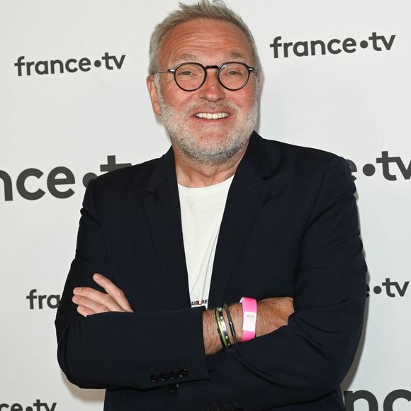 Laurent Ruquier au photocall pour la conférence de presse de rentrée de France TV à la Grande Halle de la Villette à Paris, France, le 6 juillet 2022. © Coadic Guirec/Bestimage 