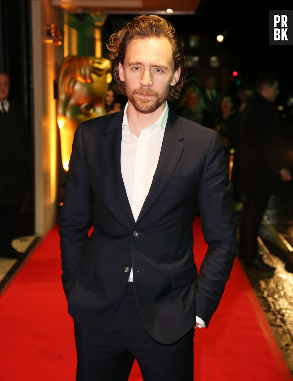 Tom Hiddleston - Les célébrités posent sur le tapis rouge lors de la soirée des BAFTA à Londres le 9 février, 2019  Celebrities attend the BAFTA Film Gala, held at The Savoy Hotel in London on February 9 , 2019. 