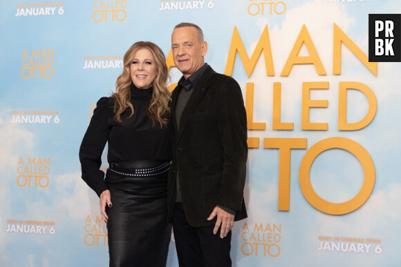Rita Wilson, Tom Hanks, à la première du film "A Man Called Otto" à Londres, le 16 décembre 2022.