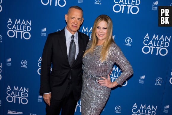 Tom Hanks et sa femme Rita Wilson à la première du film "A Man Called Otto" à Los Angeles, le 13 décembre 2022.