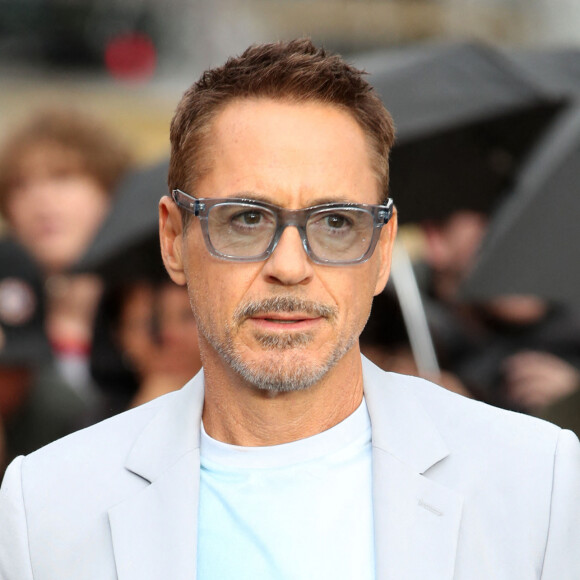 Robert Downey Jr. au photocall du film "Oppenheimer" sur Trafalger Square à Londres, Royaume Uni, le 12 juillet 2023.  Celebs attending the Oppenheimer photocall in Trafalger Square, in London, UK, 12 July 2023. 