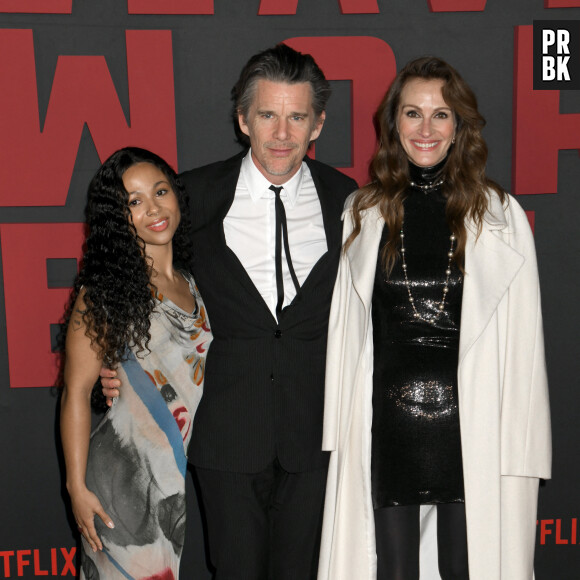 Photocall du film "Le Monde après nous" (Leave the world behind) à New York le 4 décembre 2023  04 November 2023 - New York, New York - Myha'la Herrold, Ethan Hawke and Julia Roberts at the Netflix NY Premiere of LEAVE THE WORLD BEHIND at the Paris Theatre. 
