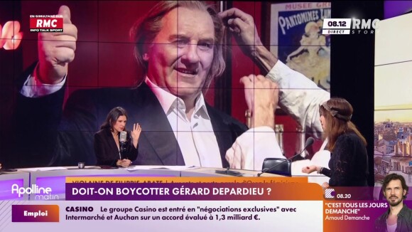 Gérard Depardieu : gros lapsus d'Apolline de Malherbe sur RMC qui le confond avec Gérald Darmanin