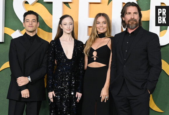 Christian Bale, Andrea Riseborough, Margot Robbie, Rami Malek - Première du film "Amsterdam" à Leicester Square à Londres. Le 21 septembre 2022