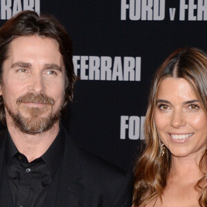 Christian Bale et sa femme Sibi Blazic - Avant-première du film "Ford v. Ferrari" ("Le Mans 66") à Los Angeles, le 4 novembre 2019.