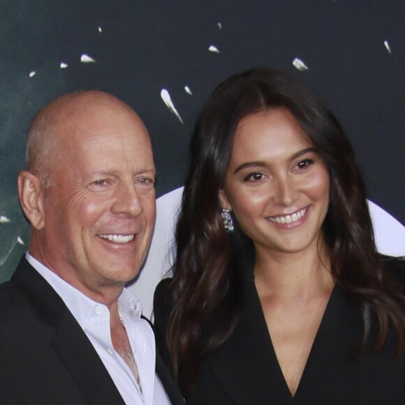 Bruce WIllis et sa femme Emma Heming à la première de Glass au théâtre SVA à New York, le 15 janvier 2019