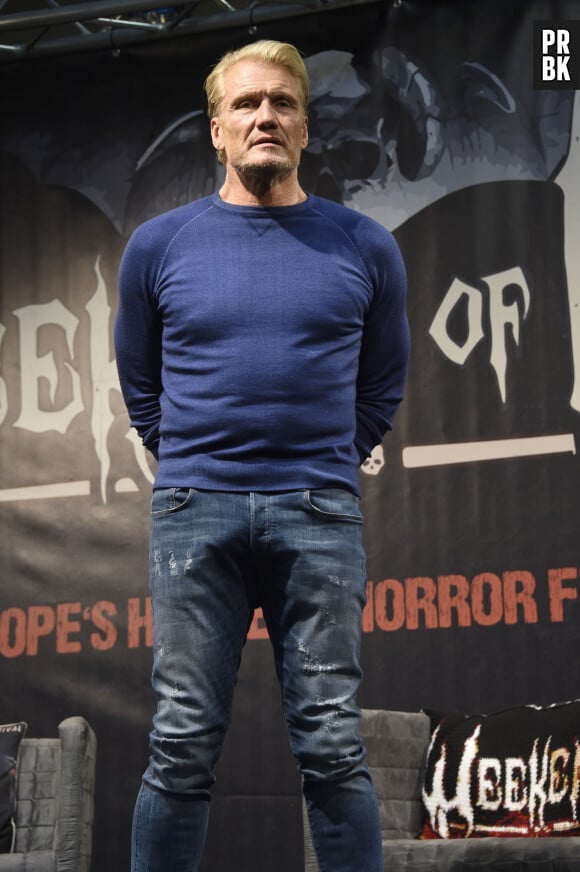 Dolph Lundgren lors du "Weekend of Hell" à Dortmund. Le 14 avril 2019