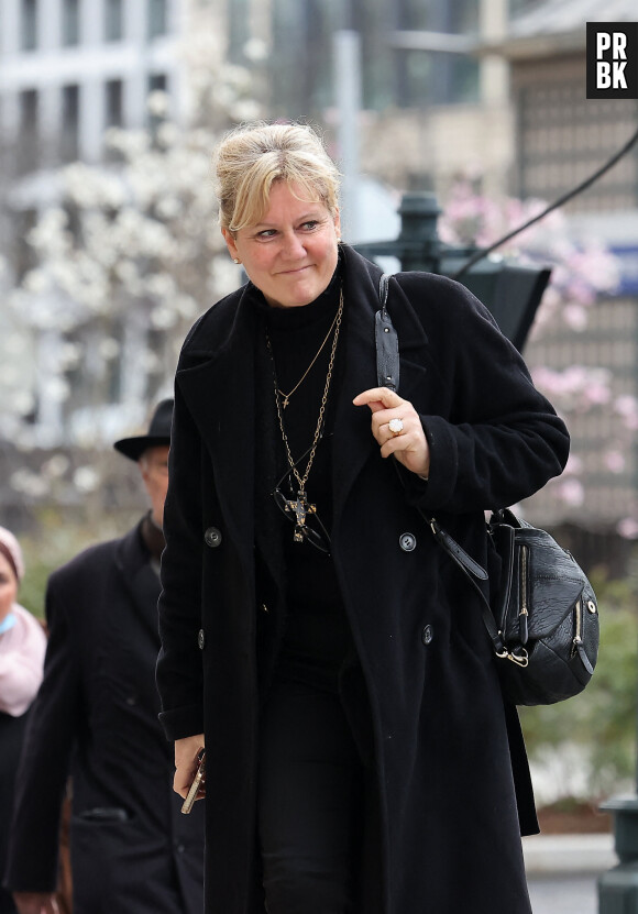 Nadine Morano - Obsèques de Päl Sarkozy de Nagy Bocsa, le père de Nicolas Sarkozy, en l'église Saint-Jean Baptiste à Neuilly sur Seine le 9 mars 2023. © Dominique Jacovides / Bestimage