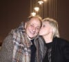 Exclusif - Chantal Ladesou et son mari Michel Ansault en backstage lors de la soirée "Des voix pour la vie" à l' Alhambra, au profit des associations Neuf de Coeur et Adrien. Paris, le 20 novembre 2023. © Cédric Perrin/Bestimage