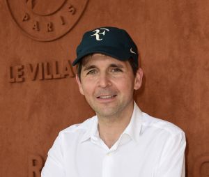 Thomas Sotto - Les célébrités dans le village des Internationaux de France de Tennis de Roland Garros 2019 à Paris. Le 29 mai 2019