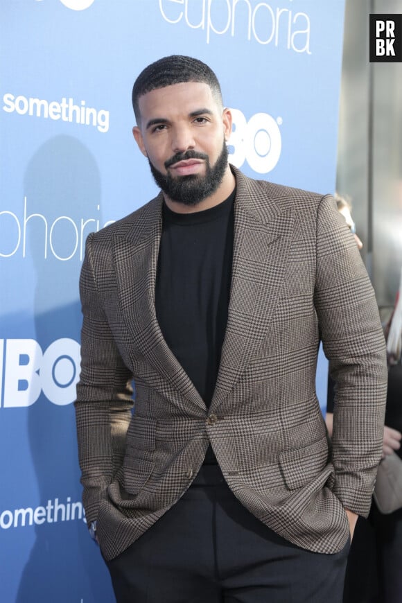 Drake lors de la première de la série HBO "Euphoria", au Cinemara Dome à Los Angeles, le 4 juin 2019.
