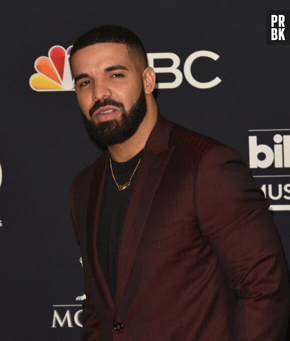 Drake dans la press room des "2019 Billboards Music Awards" au MGM Grand Garden Arena à Las Vegas, le 1er mai 2019.