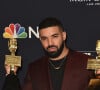 Drake dans la press room des "2019 Billboards Music Awards", à Las Vegas, le 1er mai 2019.