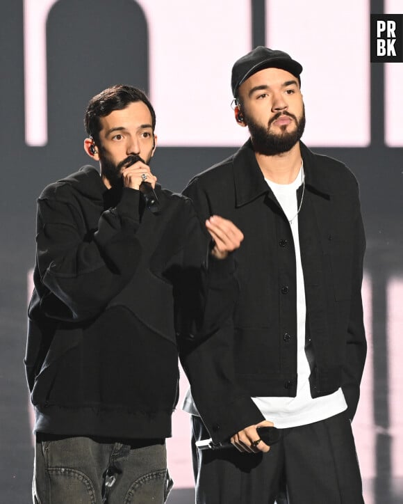 Bigflo et Oli lors de la 38ème cérémonie des Victoires de la musique à la Seine musicale de Boulogne-Billancourt, France, le 10 février 2023. © Coadic Guirec/Bestimage