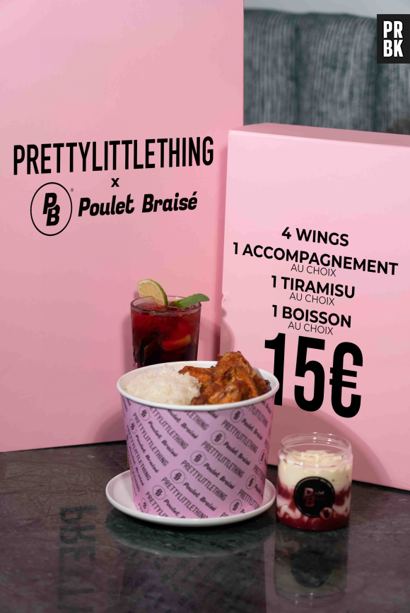 Poulet Braisé et PrettyLittleThing annoncent leur collaboration éphémère du 20 avril au 20 mai 2024.