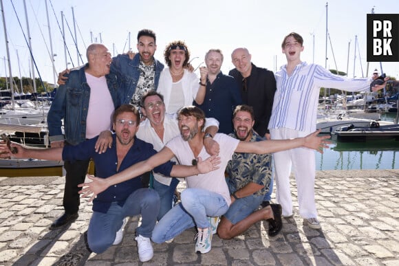 Michel Cordes, Marwan Berreni, , Tim Rousseau, Thibaud Vaneck, Pierre Martot, Florian Lesieur, Stéphane Hénon, Jérôme Bertin, Laurent Kérusoré, Marwan Berreni PLUS BELLE LA VIE Le festival de fiction TV de La Rochelle samedi 17 septembre 2022. © Christophe Aubert via Bestimage