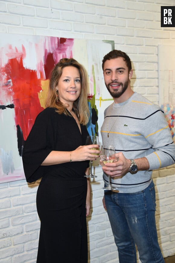 Caroline Faindt et Marwan Berreni au vernissage de l'exposition "Au Coeur Des Villes" de l'artiste C.Faindt au Louvre Factory à Paris le 4 février 2019. © Giancarlo Gorassini/Bestimage 